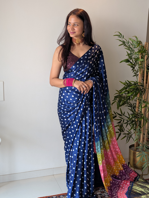 Bandhani Saree Cover