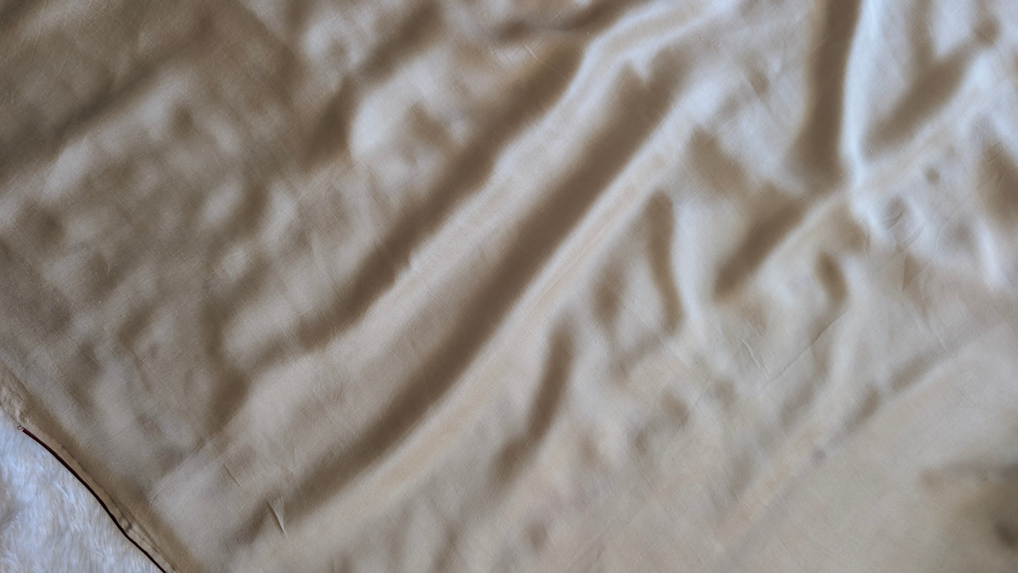 Ivory color modal silk blouse piece